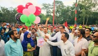 মান্দা উপজেলা প্রশাসন গোল্ডকাপ ফুটবল টুর্নামেন্ট চ্যাম্পিয়ন মান্দা ইউনিয়ন 